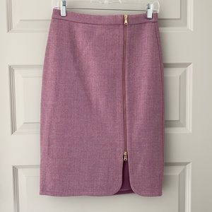 J Crew purple wool skirt